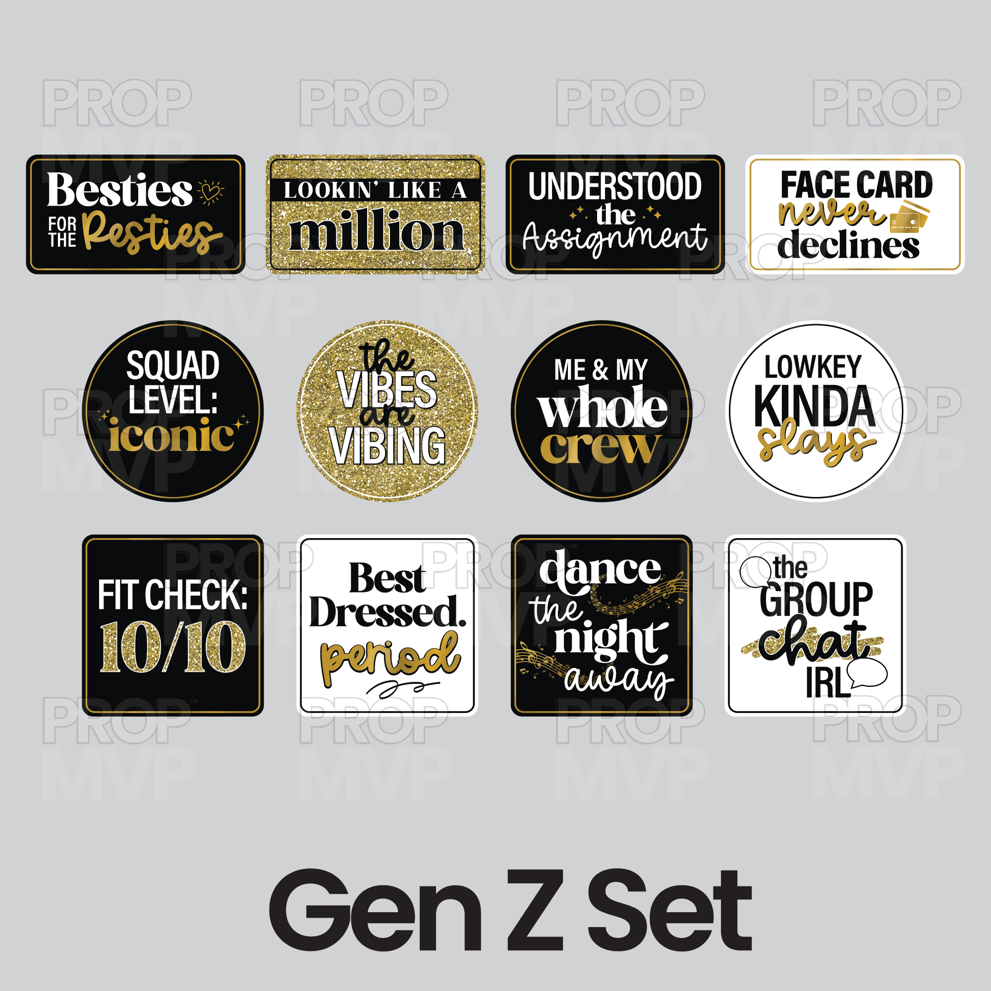 The Gen Z Photo Booth Prop Set - BACK IN STOCK! | Prop MVP | Photo